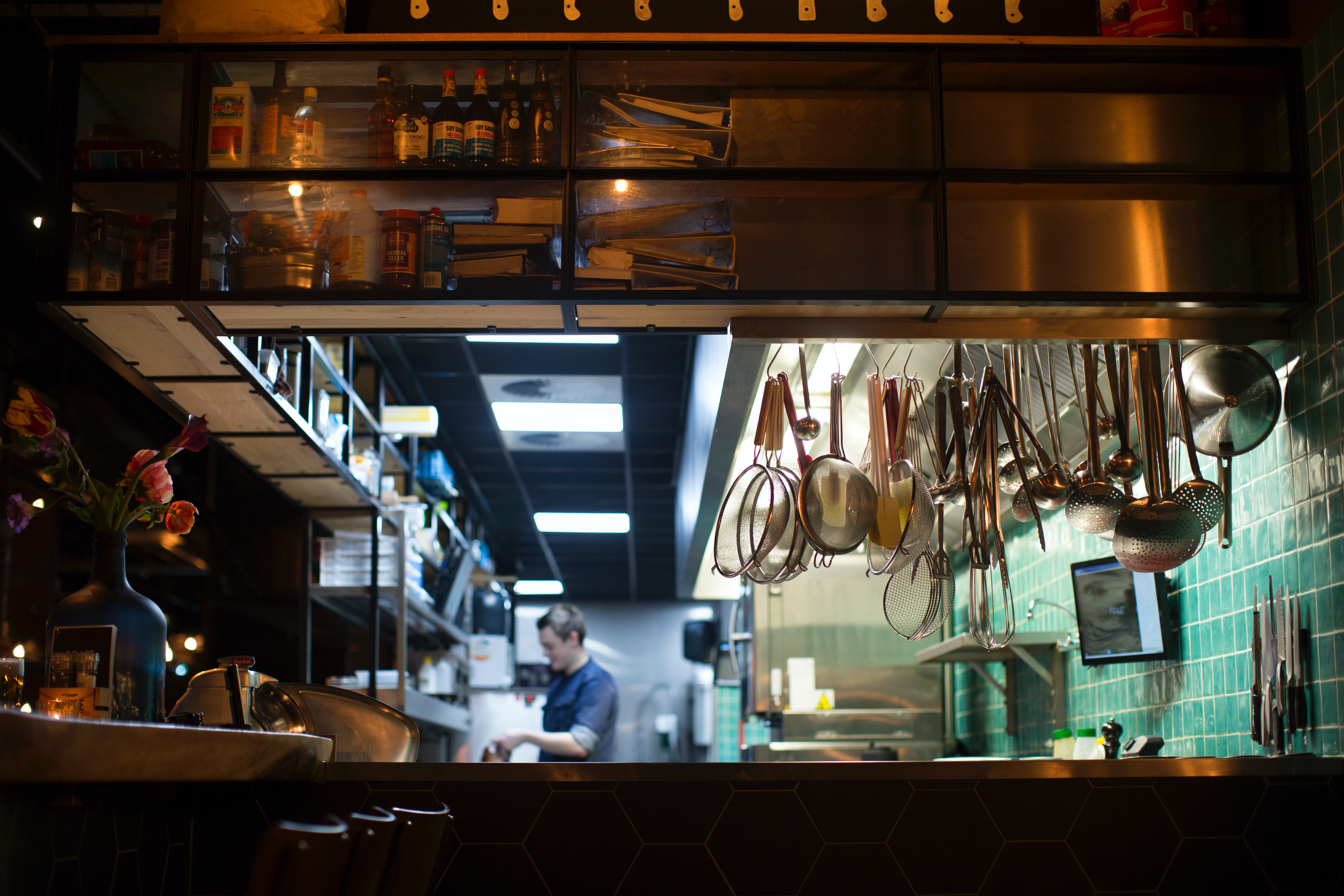 dark kitchen