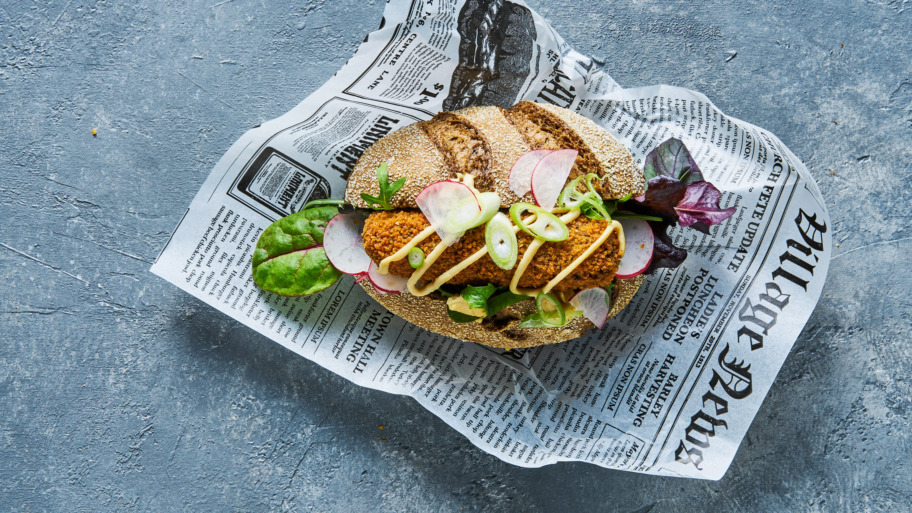 Luxe broodje Vegetarische Kroket