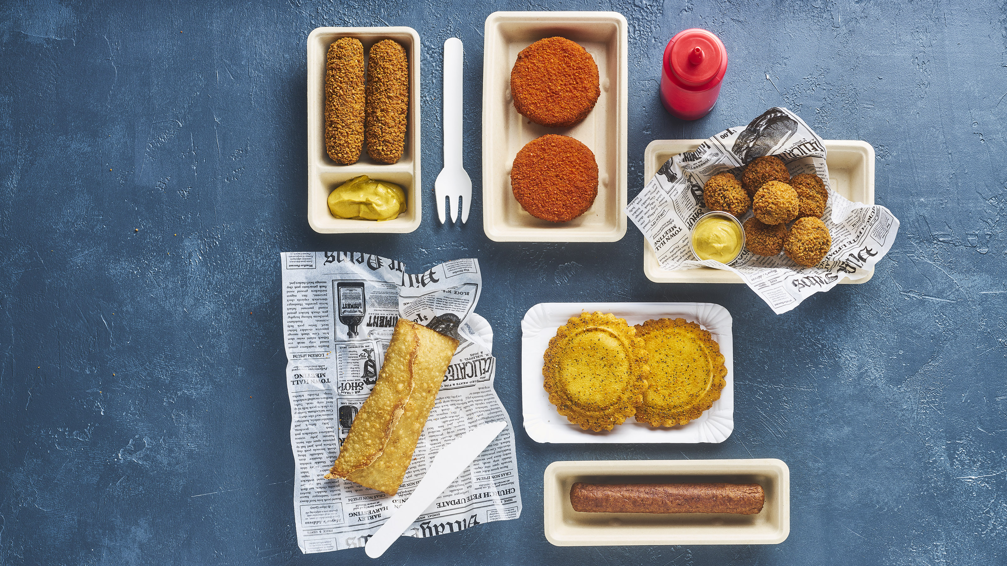 vegetarische snacks in de spotlights