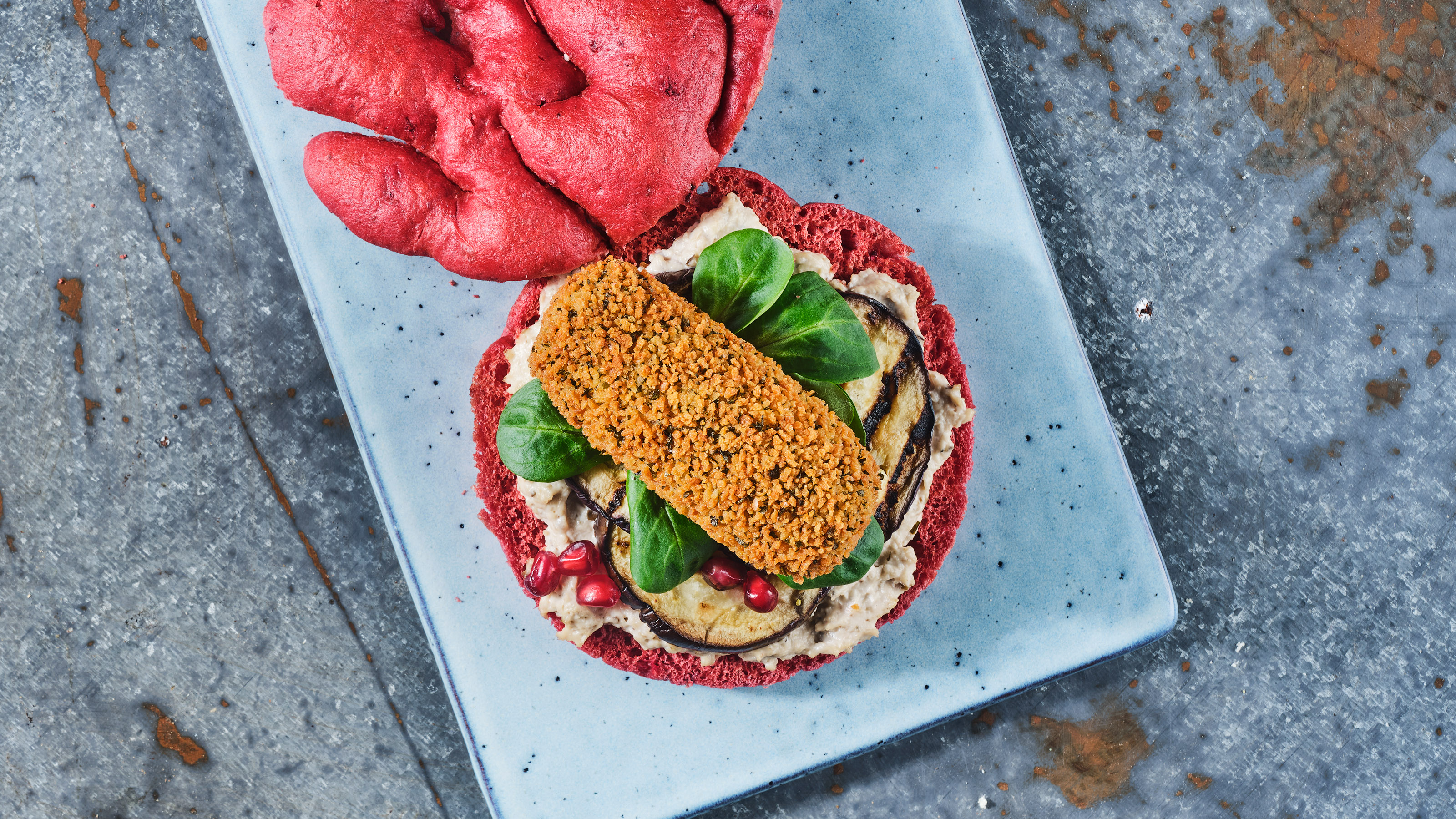 Bietenbrood met de Bourgondiër rundvleeskroket