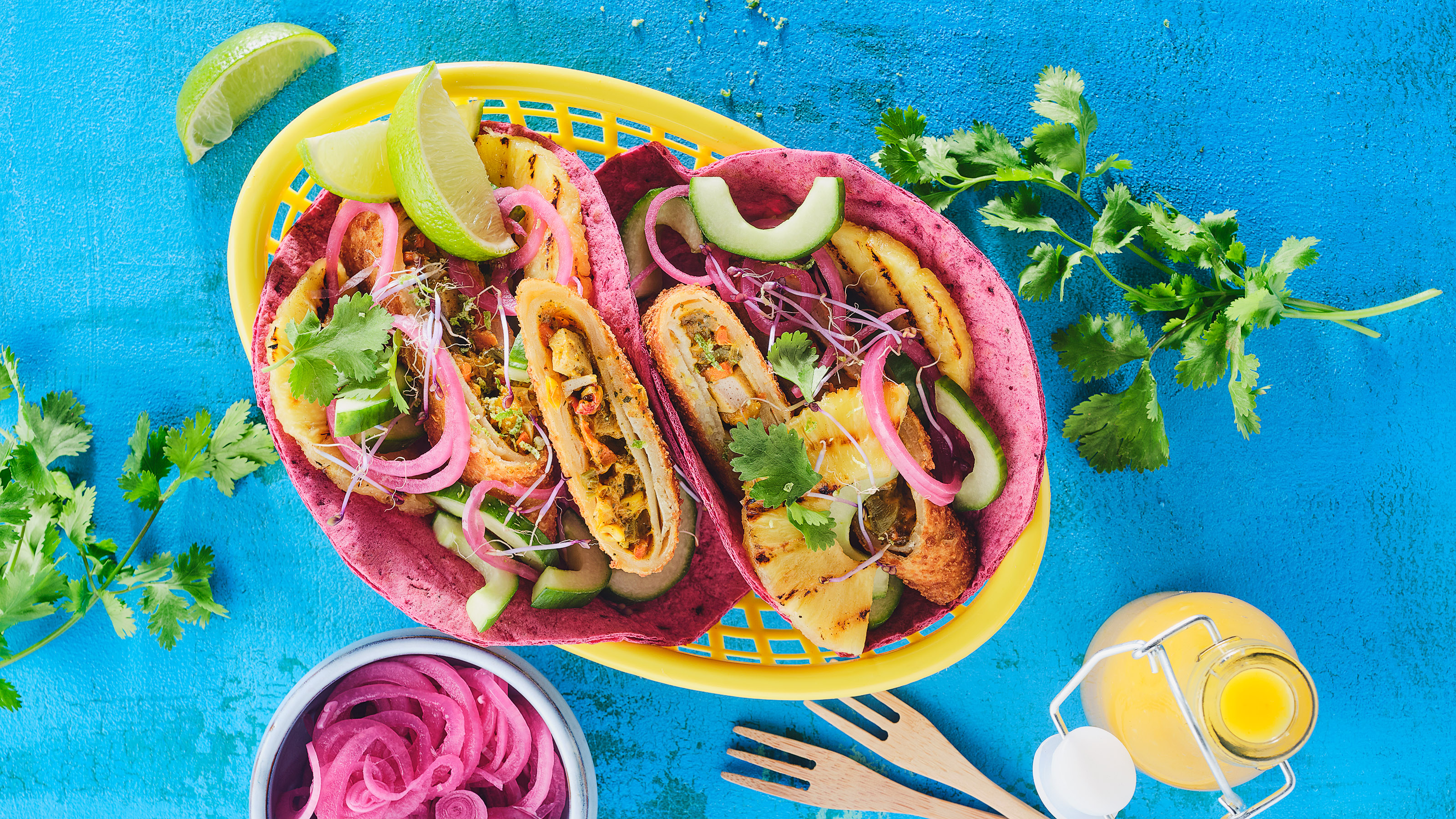 Bietentortilla met de TacoBbocado