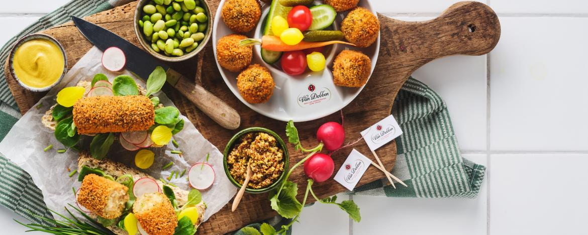 Vegetarische croquet en bitterbal