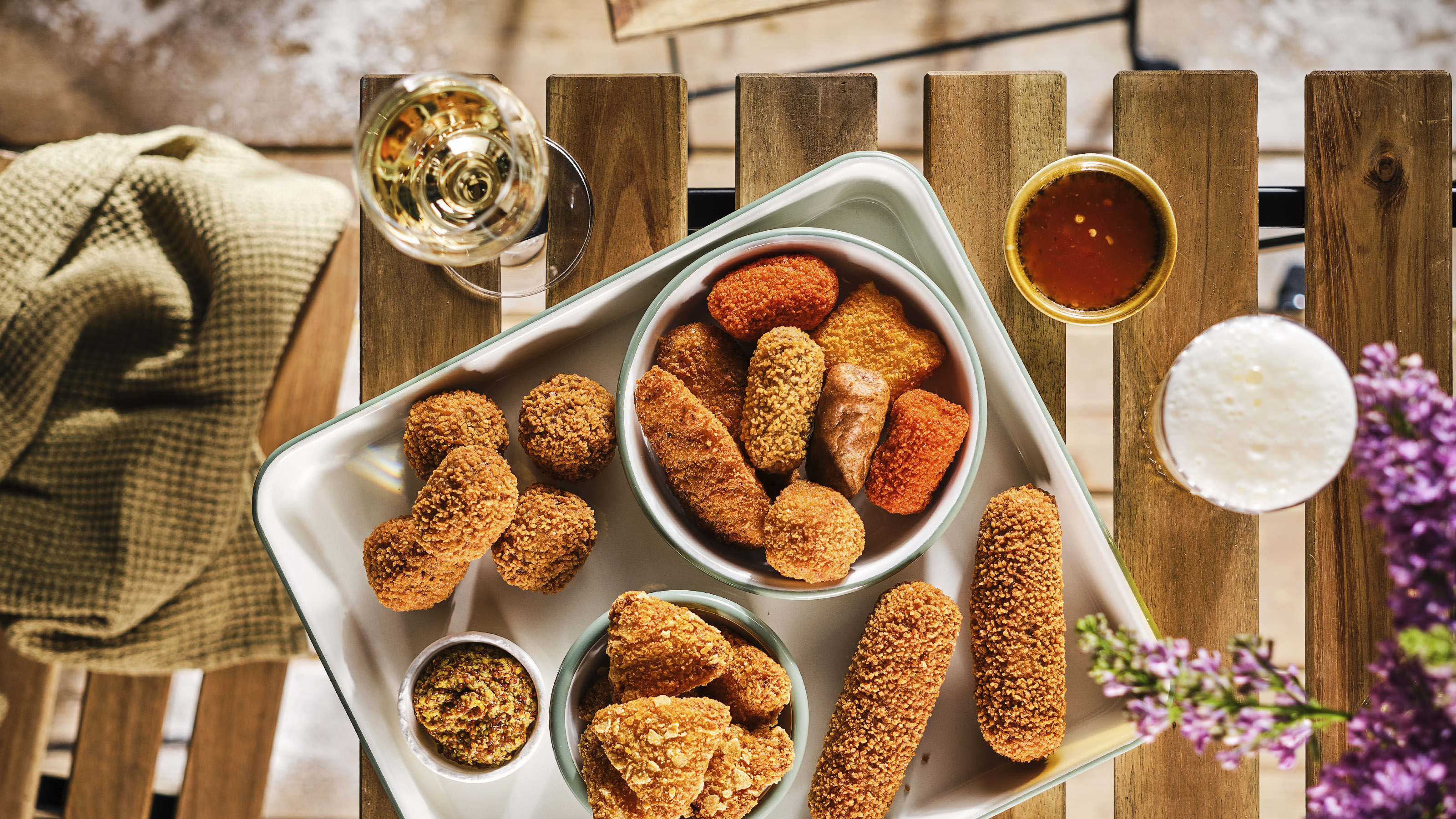 borrel en lunchgerechten