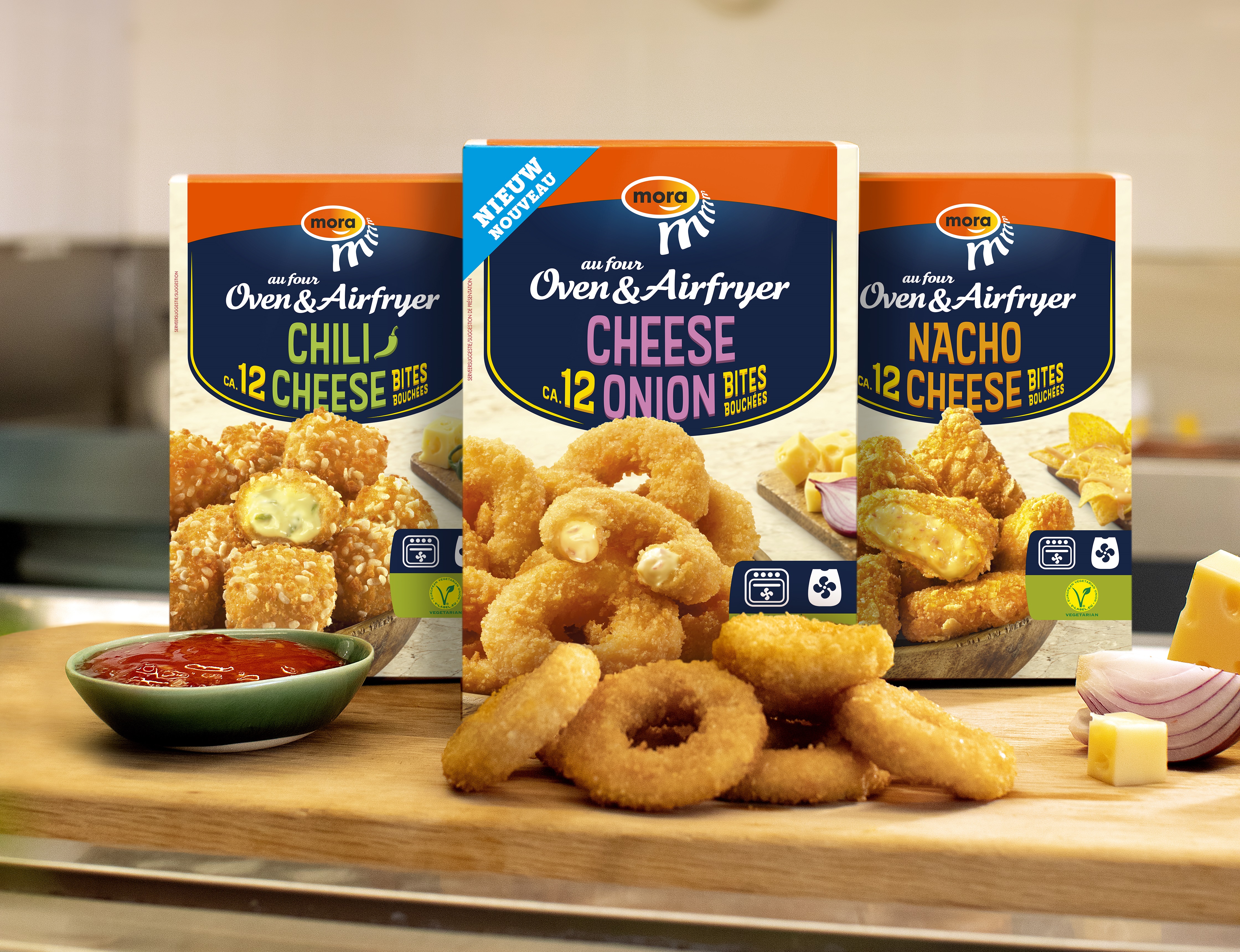Nieuw:  Cheese Onion bites
