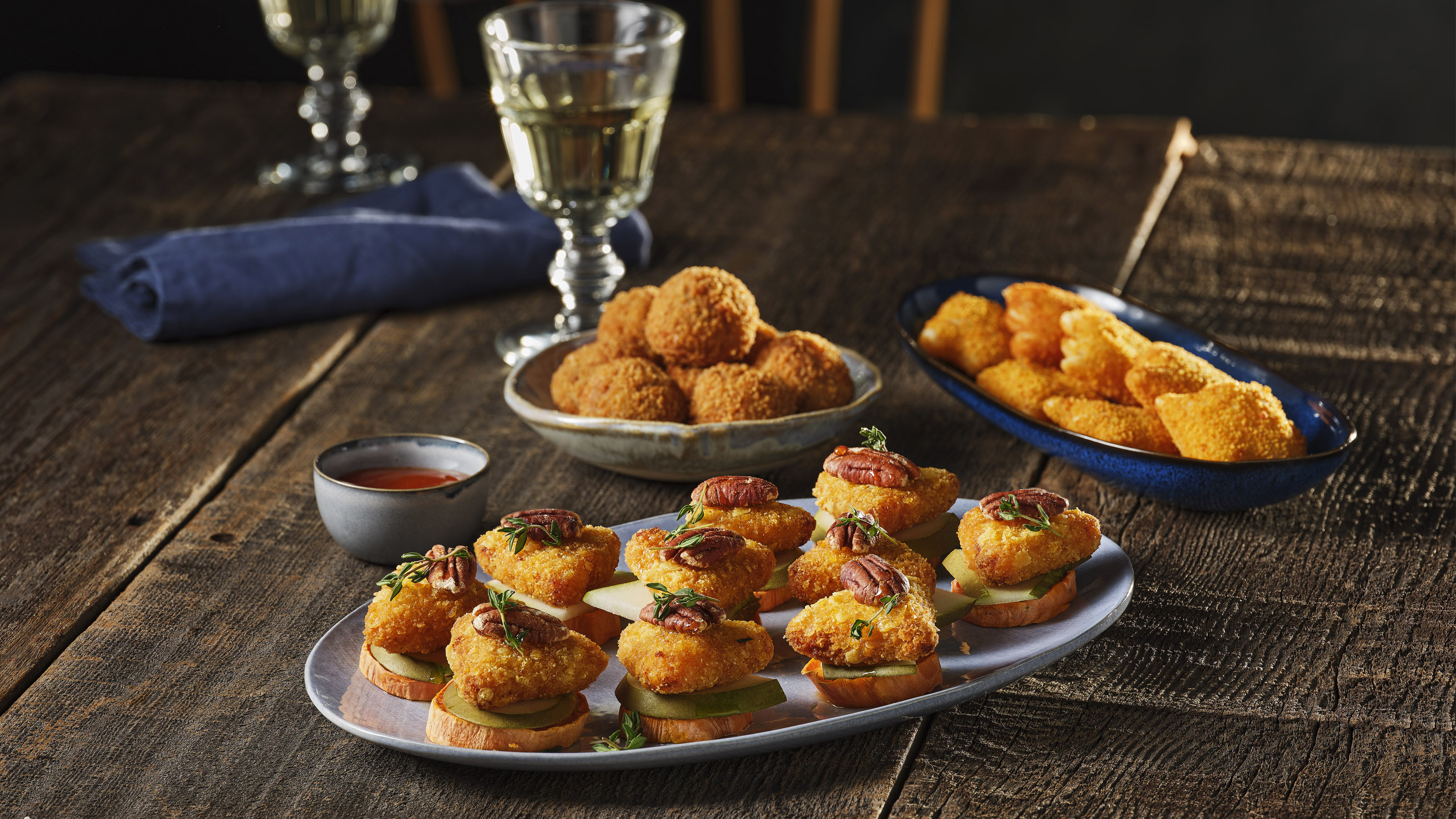 Nacho Cheese sensatie op zoete aardappelcrostini