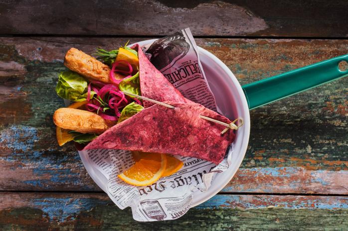 Viandelwrap met sinaasappel