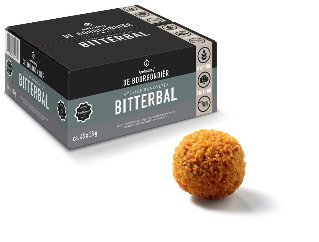 Hybride rundvlees bitterbal