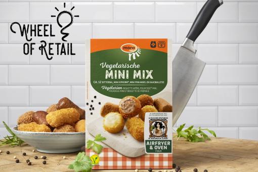 Mora Vegetarische Mini Mix wint Wheel of Retail ‘Beste introductie diepvries snacks’