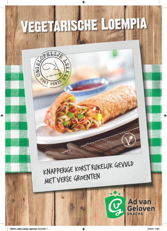 Poster A4 Vegetarische Loempia