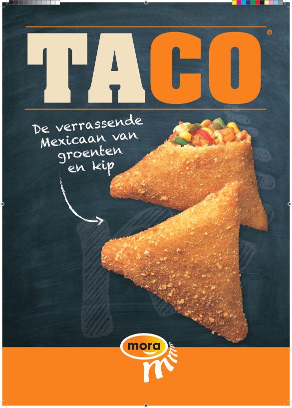 Mora A4 poster Taco Bocado