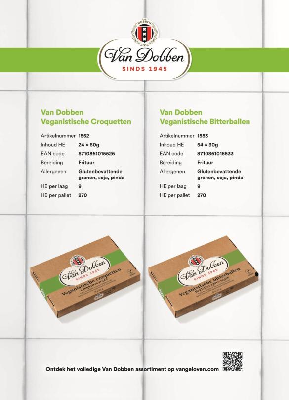 Leaflet De Vegan Croquet & Bitterbal 