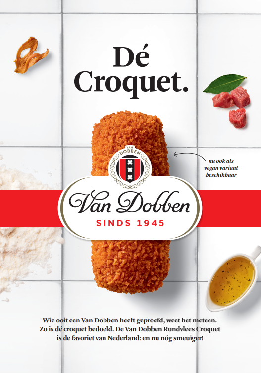 Van Dobben A3 poster Rundvlees croquet