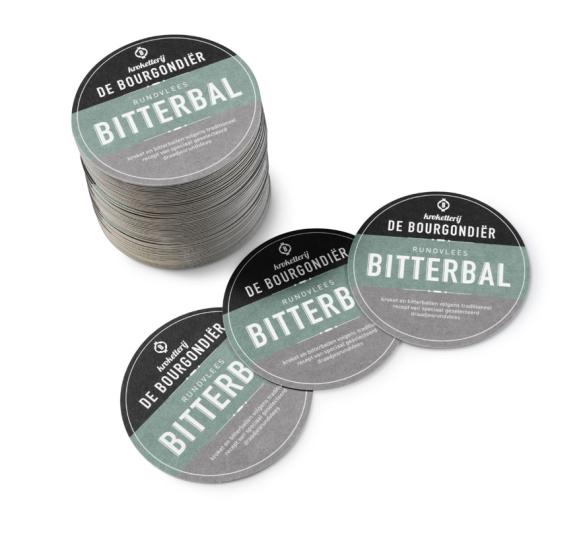 Bierviltjes rundvleesbitterbal