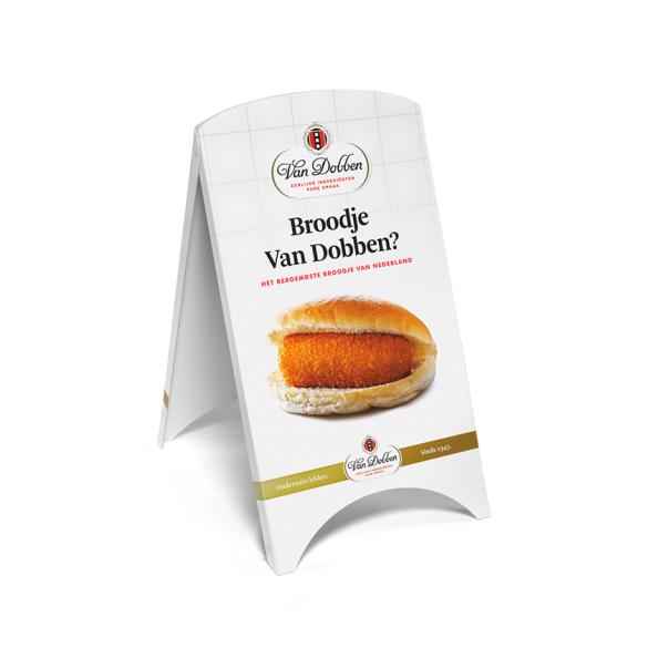 Stoepbord Broodje Van Dobben