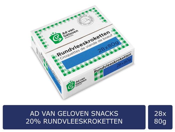 In verpakking Rundvleeskroketten