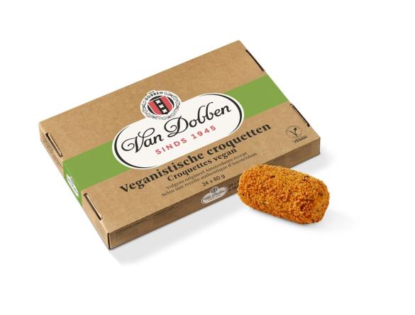 Uit verpakking Veganistische croquetten Van Dobben