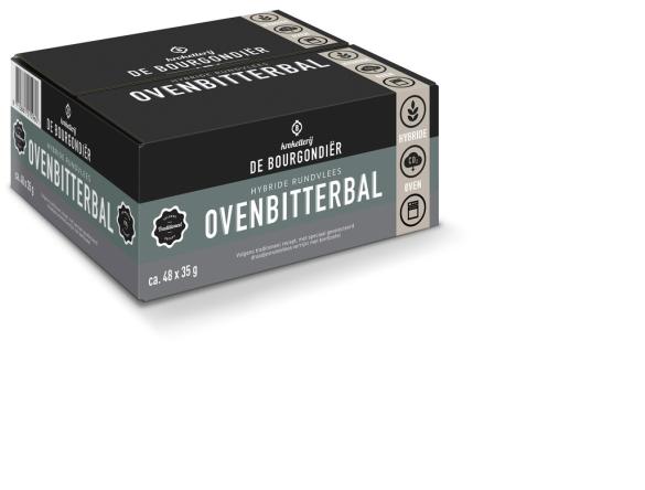 In verpakking Hybride rundvlees ovenbitterbal