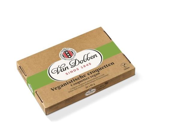 In verpakking Veganistische croquetten Van Dobben