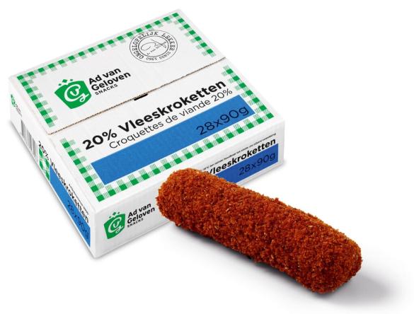 Uit verpakking 20% Vleeskroketten