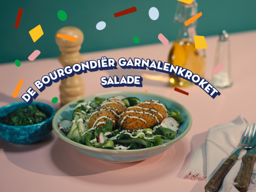 Aziatische salade met garnaalkroketten